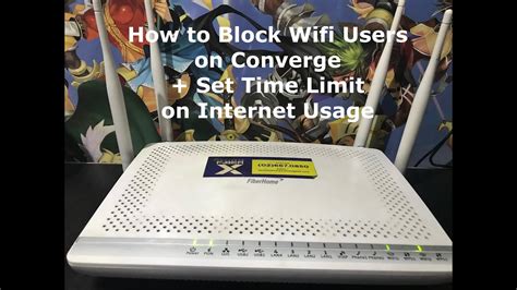 Step 1: Type 192. . How to limit wifi users in converge